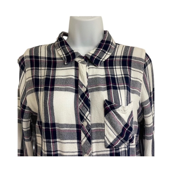 RAILS Button-Front Plaid Shirt - Picture 4 of 6